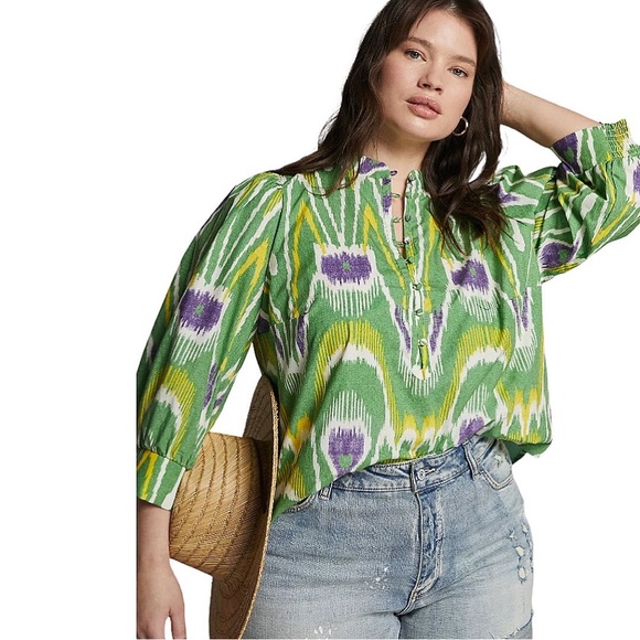 ANTHROPOLOGIE | Sharona Henley Long Sleeves Blouse - Picture 8 of 10
